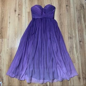 Evening Formal Purple Strapless Dress | Size 20